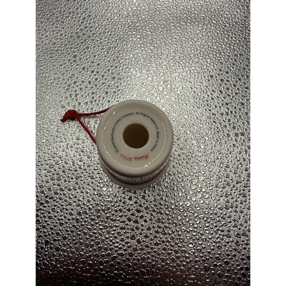 Starbucks Holiday 2015 Ceramic Coffee Cup Ornament Red Green - Picture 2 of 2